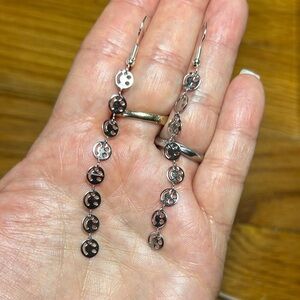 3/$25 Stainless Steel Smiley Face Dangle Earrings